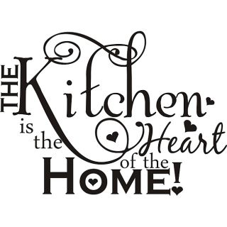 The Kitchen Is The Heart Of The Home Vinyl Art Quote