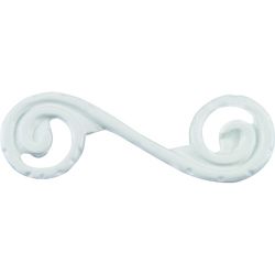 Scroll Collection White 4 inch Right Cabinet Pulls (pack Of 12) (ZincPack of 12)