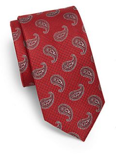  Collection Pinot Paisley Tie   Red
