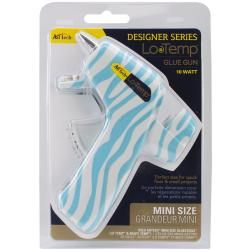 Designer Mini Glue Gun  Blue Zebra