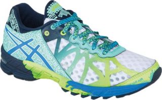 Womens ASICS GEL Noosa Tri™ 9   White/Electric Blue/Mint Running Sneakers