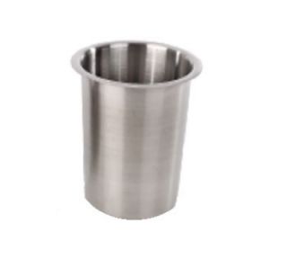 Browne Foodservice Solid Flatware Cylinder, Stainless Steel