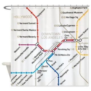  LA Metro map Shower Curtain  Use code FREECART at Checkout