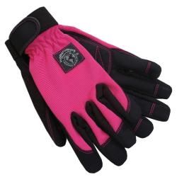 Wwg Digger Large Pink Glove (Pink and blackLayer SingleBreathableDimensions 9 inches long x 5.5 inches wide x 2.5 inches high LargeColor Pink and blackLayer SingleBreathableDimensions 9 inches long x 5.5 inches wide x 2.5 inches high Synthetic leathe