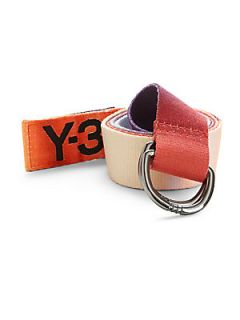 Y 3 Graphic Belt   Beige Red