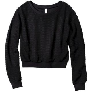 Xhilaration Juniors Sweater Knit Top   Black L(11 13)