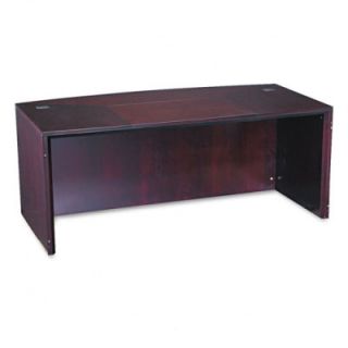 Mayline Corsica Series Bow Front Desk Top & Modesty