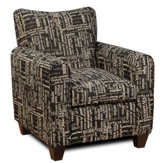 Chelsea Home Jessica Accent Chair   Trilogy Black   20138 TB