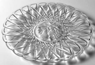 Indiana Glass Pretzel Clear 8 Salad Plate   Clear, Glassware 40S 60S