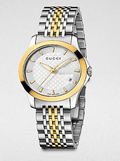Gucci Stainless Steel & Gold PVD Watch   Silver Gold