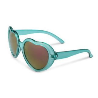 Xhilaration Girls Heart Sunglasses   Turquoise