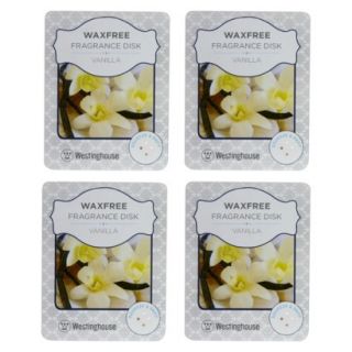 Wax Free Fragrance Disks 4 pack Set   Vanilla