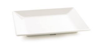 Tablecraft Frostone Collection Tray, Square, 18.75 x 18.75 in , Melamine, White
