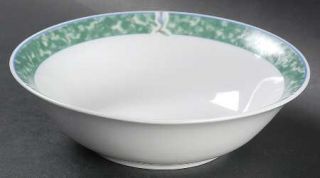 Citation Coventry Blue Coupe Cereal Bowl, Fine China Dinnerware   Green Marble R