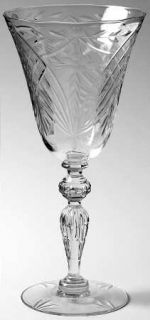 Huntington Glass X101 2 Water Goblet   X101,Gray Cut Flowers,Cut Fan & Lattice