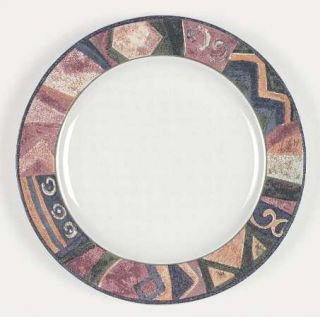 Sakura Malaga Dinner Plate, Fine China Dinnerware   Abstract Art Rim On Dinner P