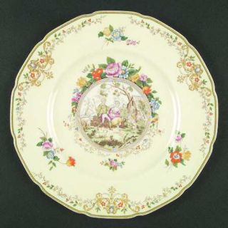 Royal Doulton Marmion, The Dinner Plate, Fine China Dinnerware   Scenes, Flowers