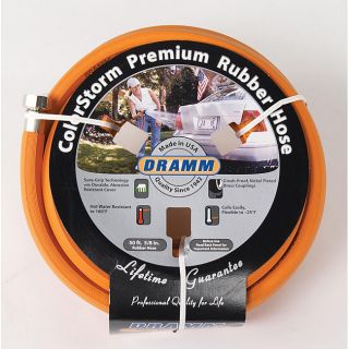 Dramm Colorstorm Premium Orange Rubber Hose (OrangeSize 50 feet x .675 inch diameter 50 feet x .675 inch diameter )