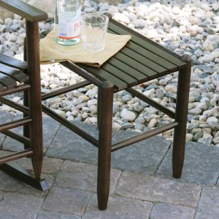 Dixie Seating Indoor/Outdoor Slat Side Table   1618BLACK/SLAT 