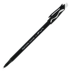 Papermate Black Medium Ballpoint Stick Erasable Pens (pack Of 12) (BlackTip type BallpointNon refillableDimensions 6 inches longPack of 12 pens )