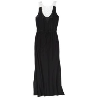Merona Womens Maxi Swim Coverup Dress  Black XS
