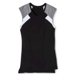 Mossimo Womens Colorblock Muscle Tee   Black M