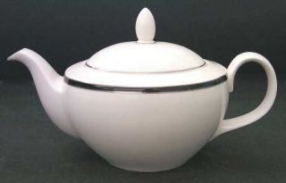 Royal Doulton Oxford Midnight Teapot & Lid, Fine China Dinnerware   Warwick,Blac