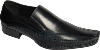 Mens Steve Madden Bigg   Black Leather Bicycle Toe Shoes