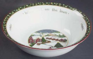 Portmeirion Christmas Story 8 All Purpose Bowl, Fine China Dinnerware   Scenes