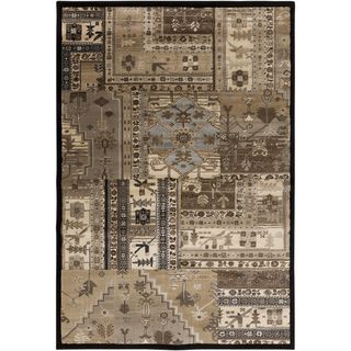 Neutral Nomad Brown Rug (67 X 96)