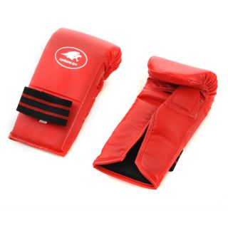 Lion Martial Arts Extra Large Red Vinyl Punch Glove Pair