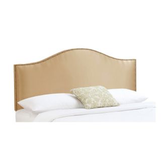 Nail Button Upholstered Headboard Shantung Parchment   913 SHANTUNG PARCHMENT,