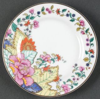 Horchow Tobacco Leaf Bread & Butter Plate, Fine China Dinnerware   Multicolor To