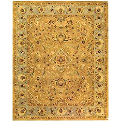 Handmade Classic Heirloom Beige Wool Rug (83 X 11) (BeigePattern OrientalMeasures 0.625 inch thickTip We recommend the use of a non skid pad to keep the rug in place on smooth surfaces.All rug sizes are approximate. Due to the difference of monitor colo