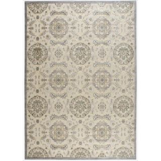 Nourison Graphic Illusions Modern Ivory Rug (53 X 75)