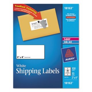 Avery Labels Shipping Labels, 2 x 4, White (18163)