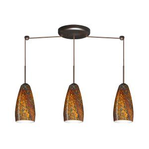 Besa Lighting BEL 3BB 1509CE BR Chrissy Pendant