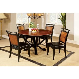 Ostend 5 piece Round Dining Table With Matching Chairs