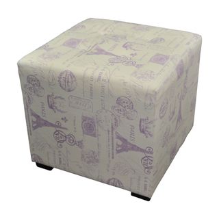 Sole Designs Grape 4 button Tufted Ottoman