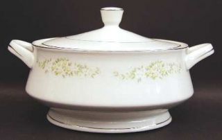 Fine China of Japan Lady Carolyn Round Covered Vegetable, Fine China Dinnerware