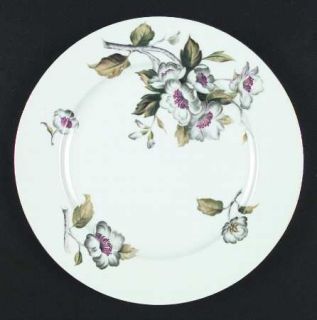 Grace Apple Blossom Dinner Plate, Fine China Dinnerware   White Blossoms,Pink Ce