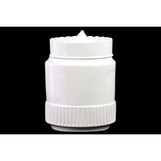 Ceramic Canister White Large