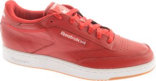 Mens Reebok Club C Gum   Excellent Red/White Lace Up Shoes