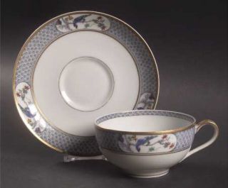 Haviland Montmery (Birds) Oversized Cup & Saucer Set, Fine China Dinnerware   Th