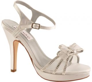 Womens Dyeables Pippa   White Satin High Heels