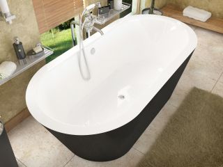 Atlantis Whirlpools 3265VY Valley 32 inch by 65 inch Freestanding One Piece Soaker Tub w/Center Drain