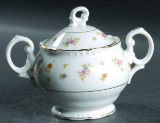 Fine China of Japan Briarcliff Sugar Bowl & Lid, Fine China Dinnerware   Floral