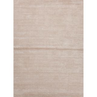 Hand loomed Solid Pattern Brown Rug (2 X 3)