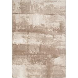 Meticulously Woven Beige Crumpo Abstract Traditional Rug (311 X 57)