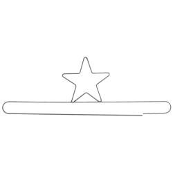 Ackfeld Split bottom Star shaped Fabric Holder